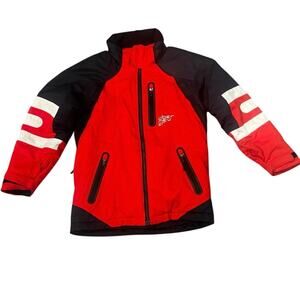 Obermeyer Icon Jacket‎ Juniors 12 Insulated Waterproof Red Ski Snowboarding Coat